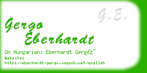 gergo eberhardt business card